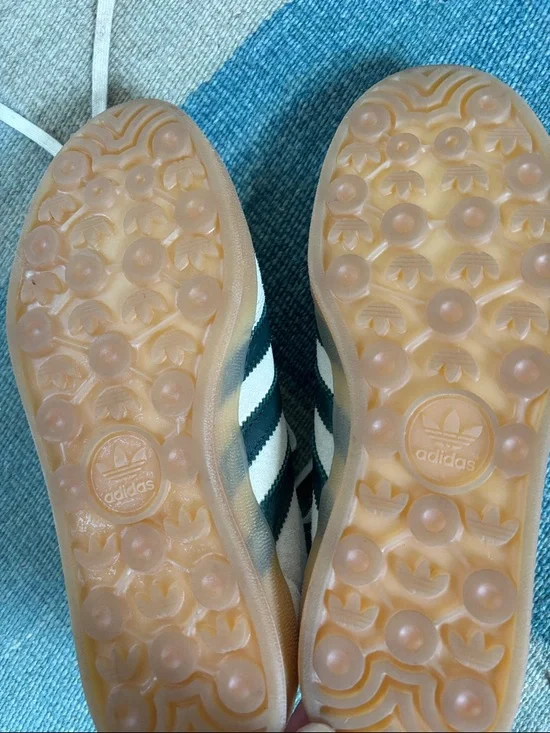 adidas sambas off white & dark green size 6 - Picture 2 of 6